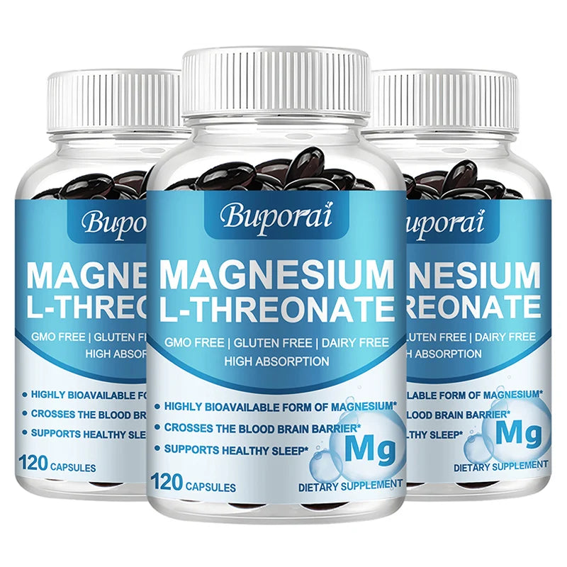 Magnesium L-Threonate – Brain Focus, Memory & Nerve Function Supplement