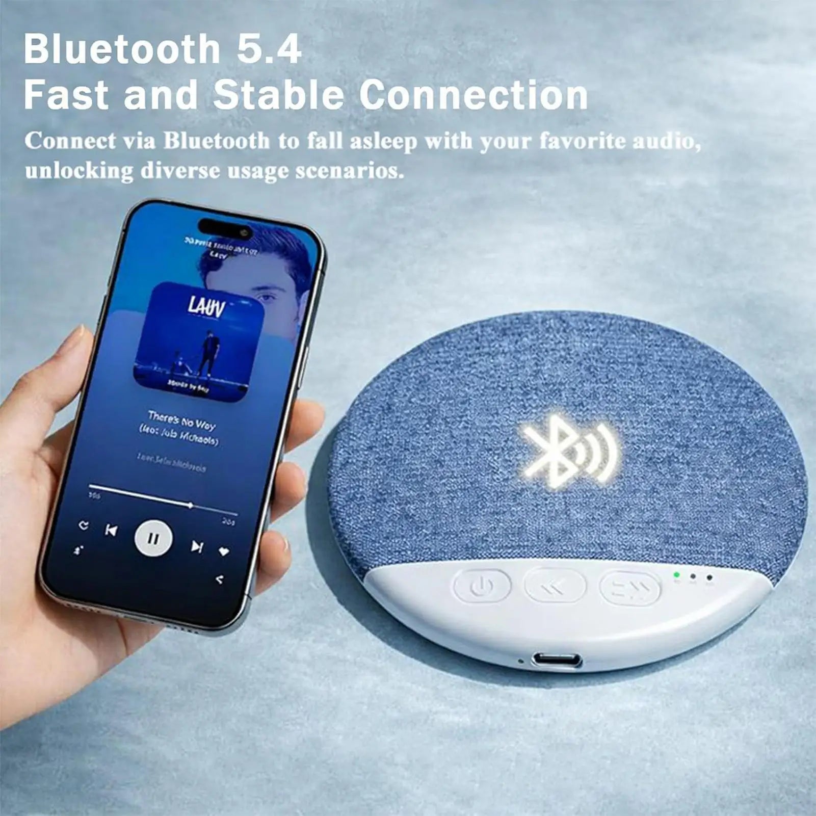 Sleep Sound Machine Rechargeable Wireless White Noise Sound Machine for Sleeping Adults for Indoor Outdoor Office Hotel Car