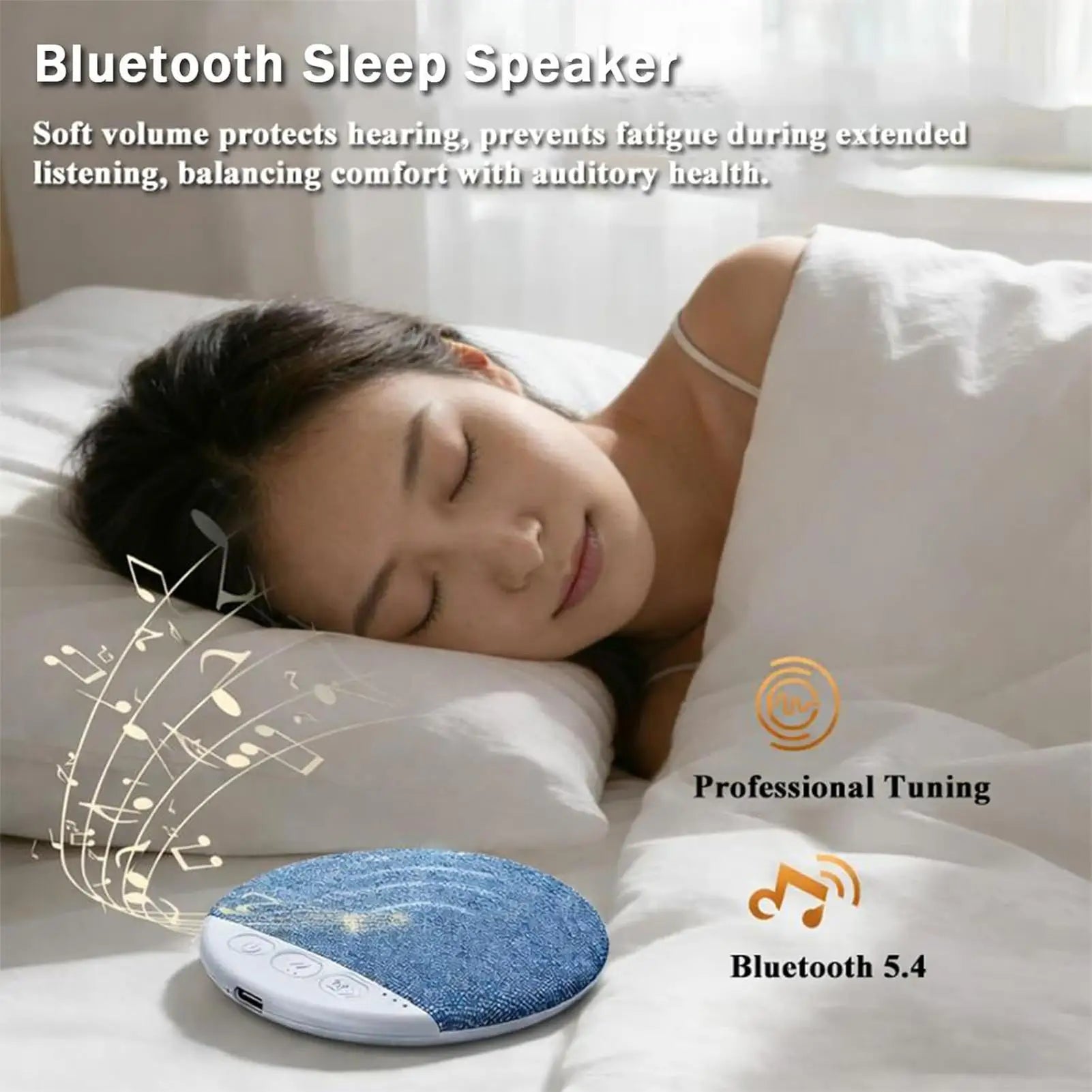 Sleep Sound Machine Rechargeable Wireless White Noise Sound Machine for Sleeping Adults for Indoor Outdoor Office Hotel Car