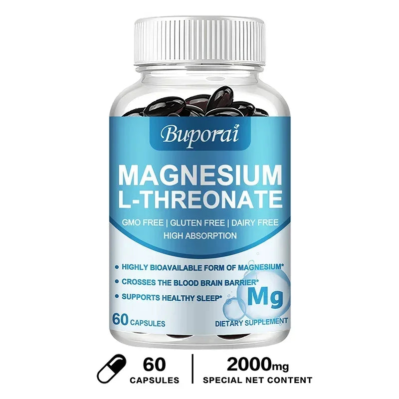 Magnesium L-Threonate – Brain Focus, Memory & Nerve Function Supplement