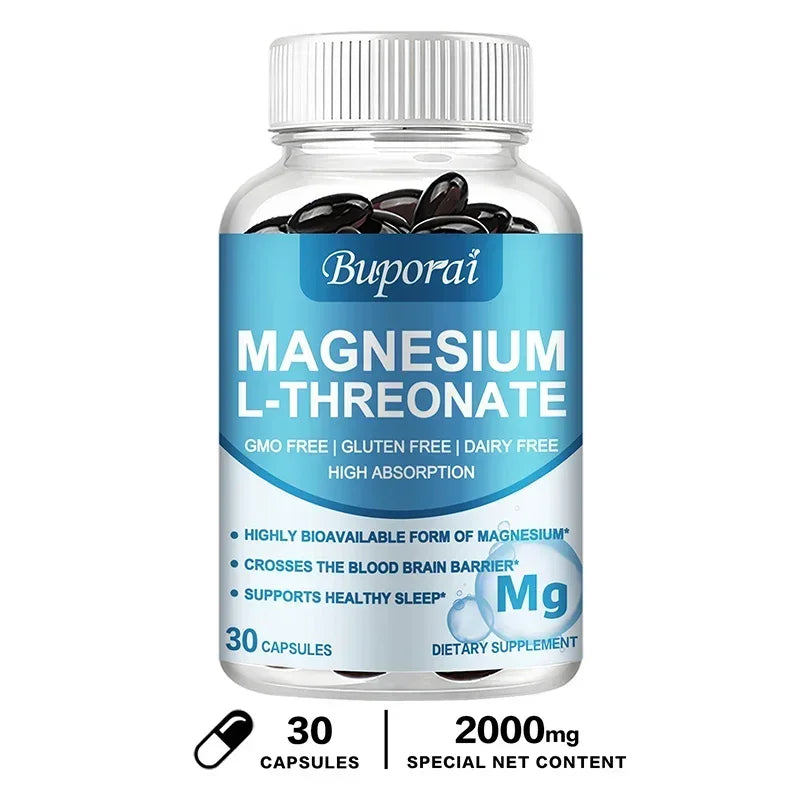 Magnesium L-Threonate – Brain Focus, Memory & Nerve Function Supplement