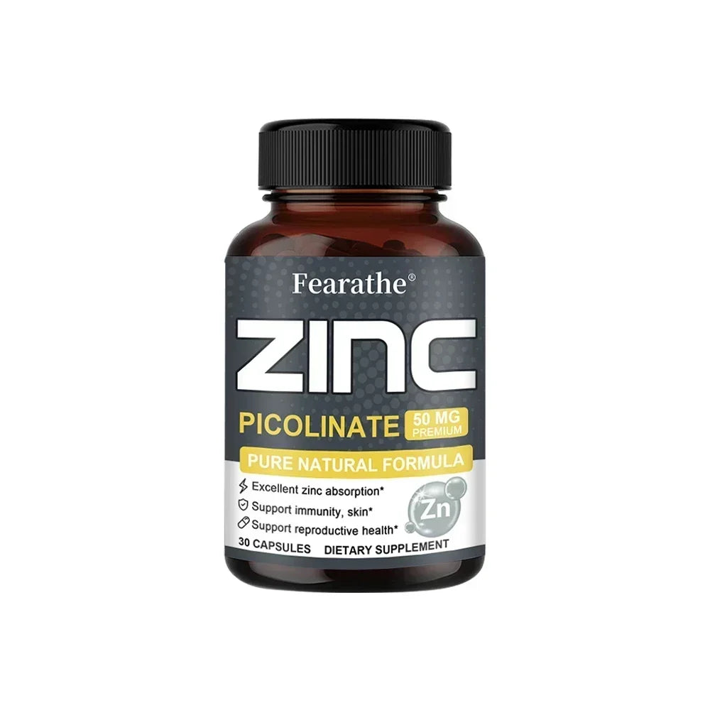 Zinc 50mg – High Potency Immune Support, Healthy Skin & Bone Health Supplement