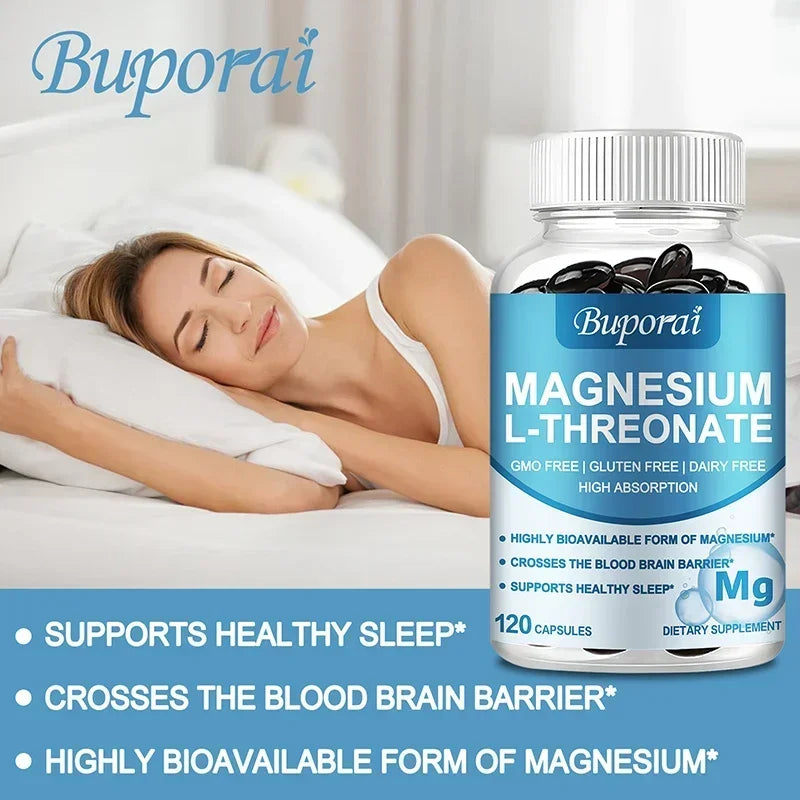 Magnesium L-Threonate – Brain Focus, Memory & Nerve Function Supplement