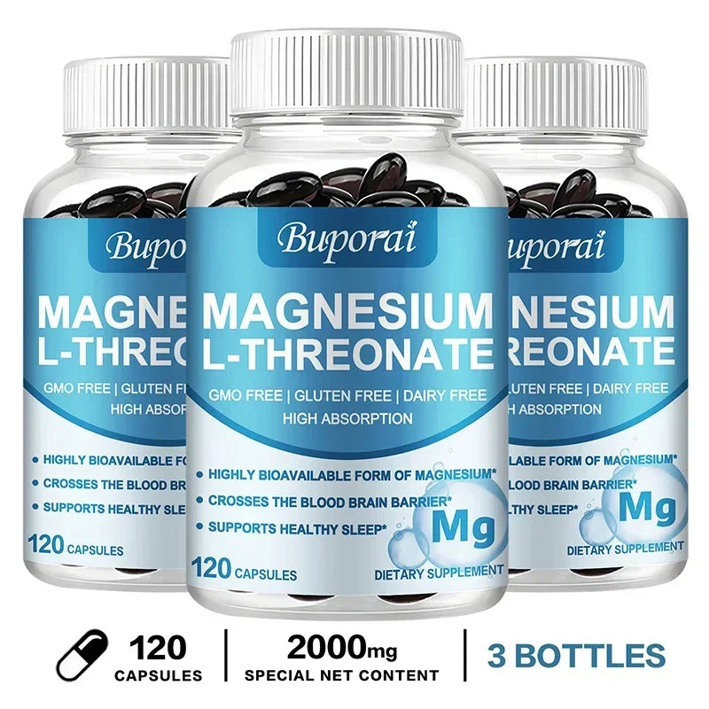 Magnesium L-Threonate – Brain Focus, Memory & Nerve Function Supplement