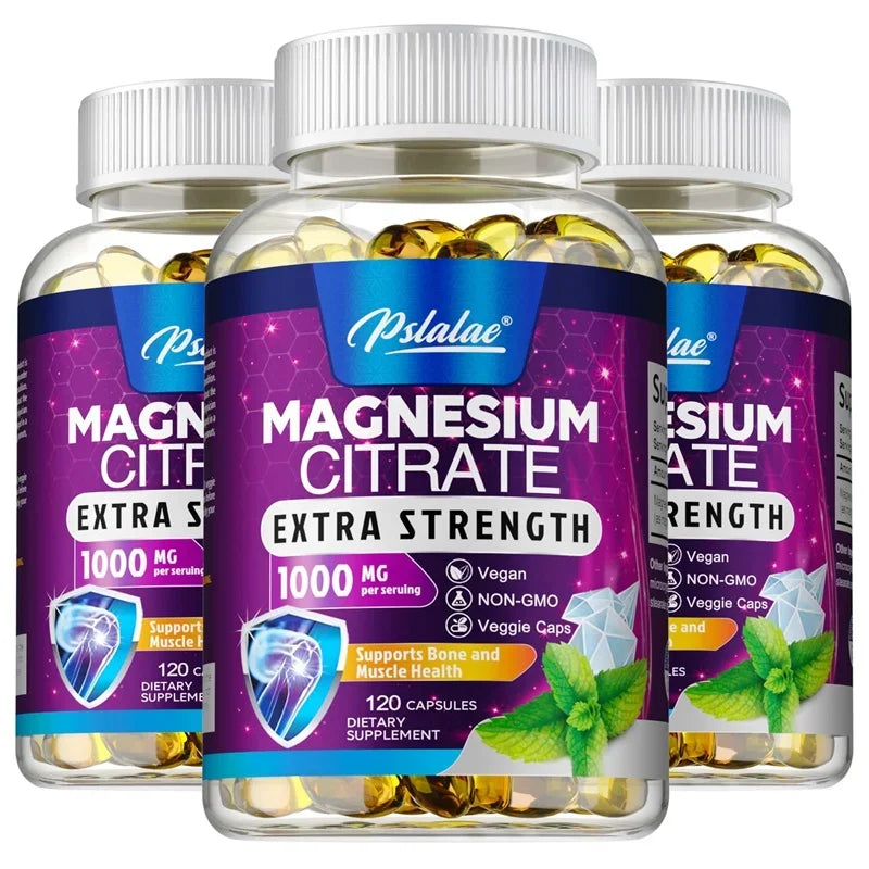 Magnesium Citrate 1000mg – Stress Relief, Bone, Sleep, Heart & Muscle Supplement