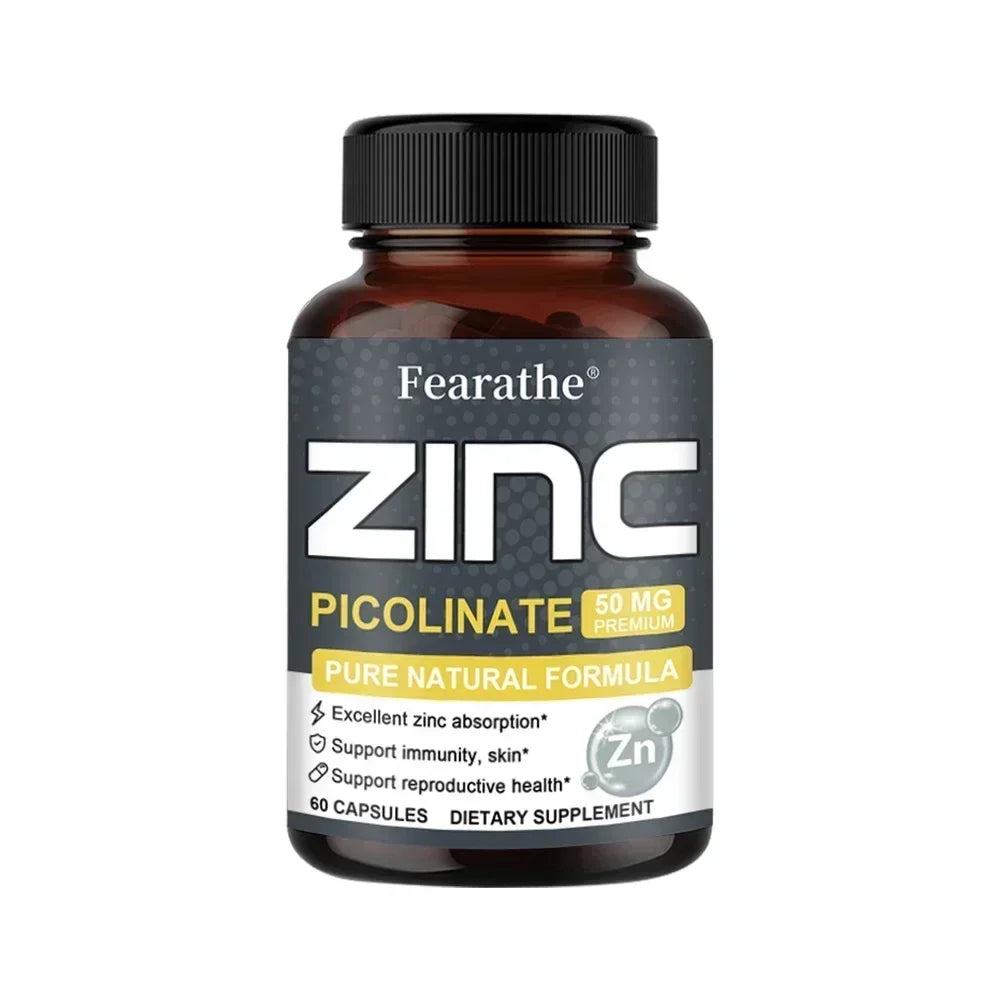Zinc 50mg – High Potency Immune Support, Healthy Skin & Bone Health Supplement