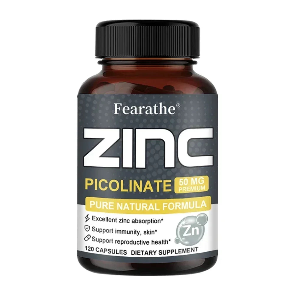 Zinc 50mg – High Potency Immune Support, Healthy Skin & Bone Health Supplement